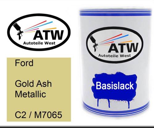 Ford, Gold Ash Metallic, C2 / M7065: 500ml Lackdose, von ATW Autoteile West.